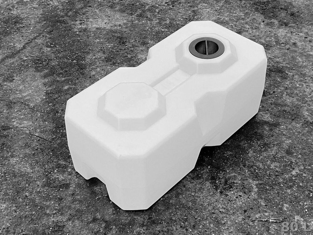 Ёмкость пластиковая пищевая Полимер-Групп T 80 л. прямоугольные (795x395x337см;5,3кг;белый) - арт.559031