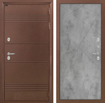 Дверь с терморазрывом входная Лабиринт Термо Лайт 24 Бетон светлый