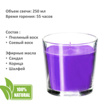 Свеча чакровая фиолетовая / САХАСРАРА - 250 мл