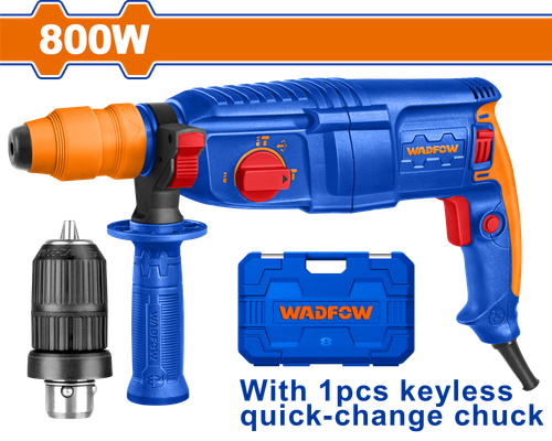 Перфоратор SDS-plus 800 Вт, 2.5 Дж (4) WADFOW WRH1D26-2