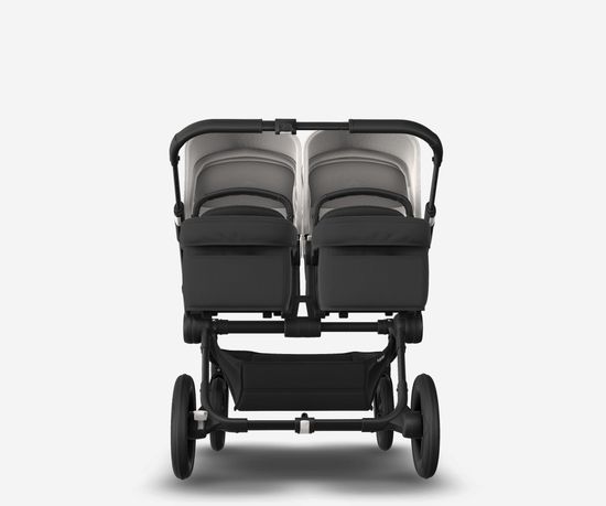 Коляска для двойни 2 в 1 Bugaboo Donkey 5 Twin Misty white/Midnight black/Black