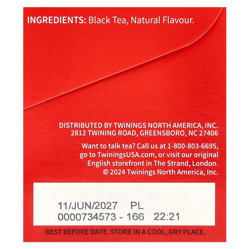 Twinings, ароматизированный черный чай, ночной чай, 20 чайных пакетиков, 40 г (1,41 унции)