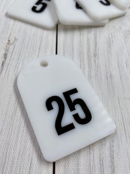 Номерки для ключей 40х60 (Комплект)