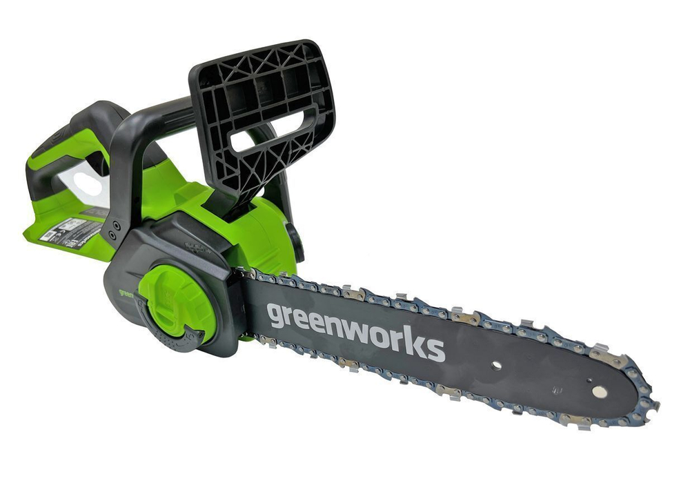 Цепная пила аккумуляторная Greenworks G40CS30II 40V (30 см) аккумуляторная -  АКБ 5 А/Ч зарядка G40UCM2M / 40V 2A