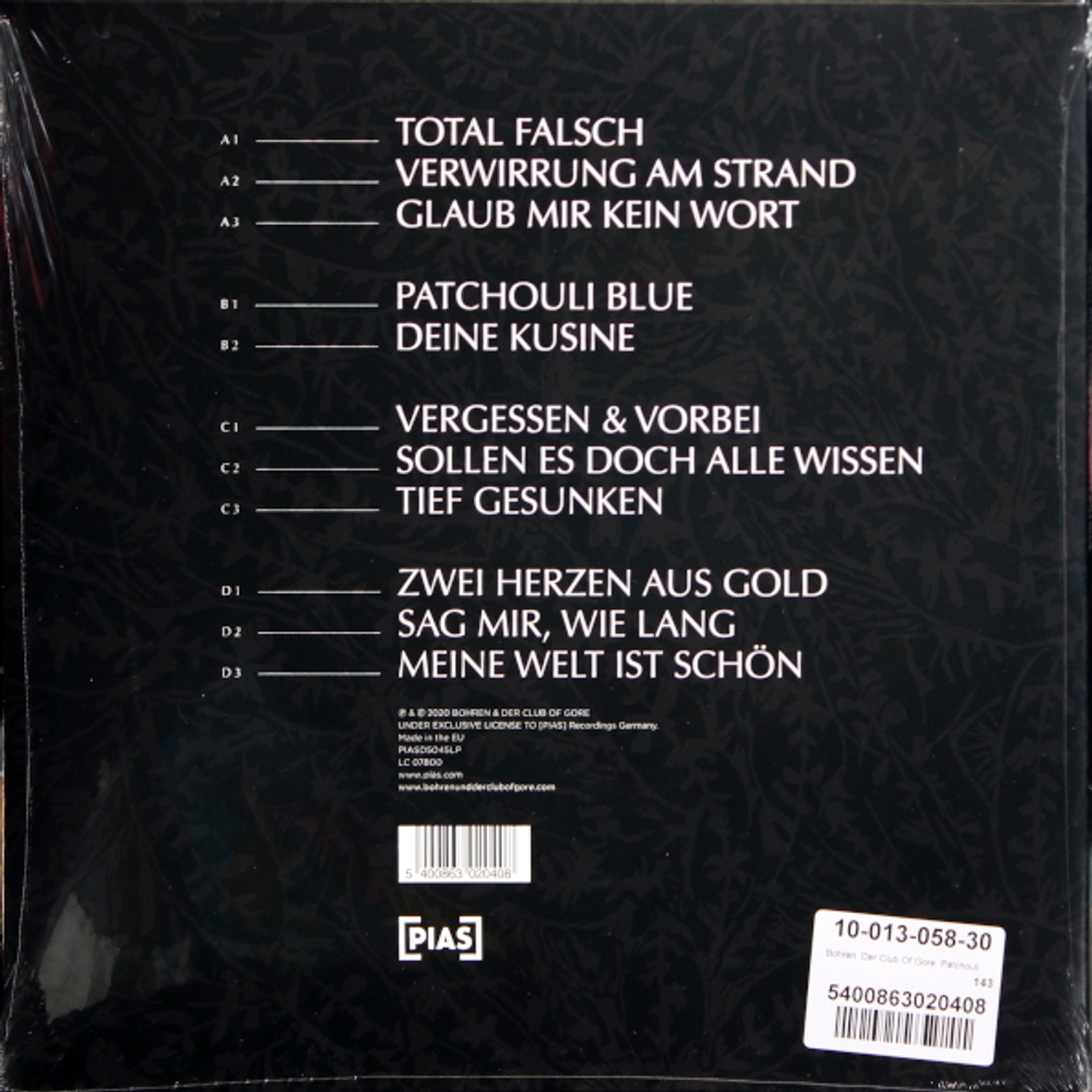 Bohren & Der Club Of Gore / Patchouli Blue (2LP)