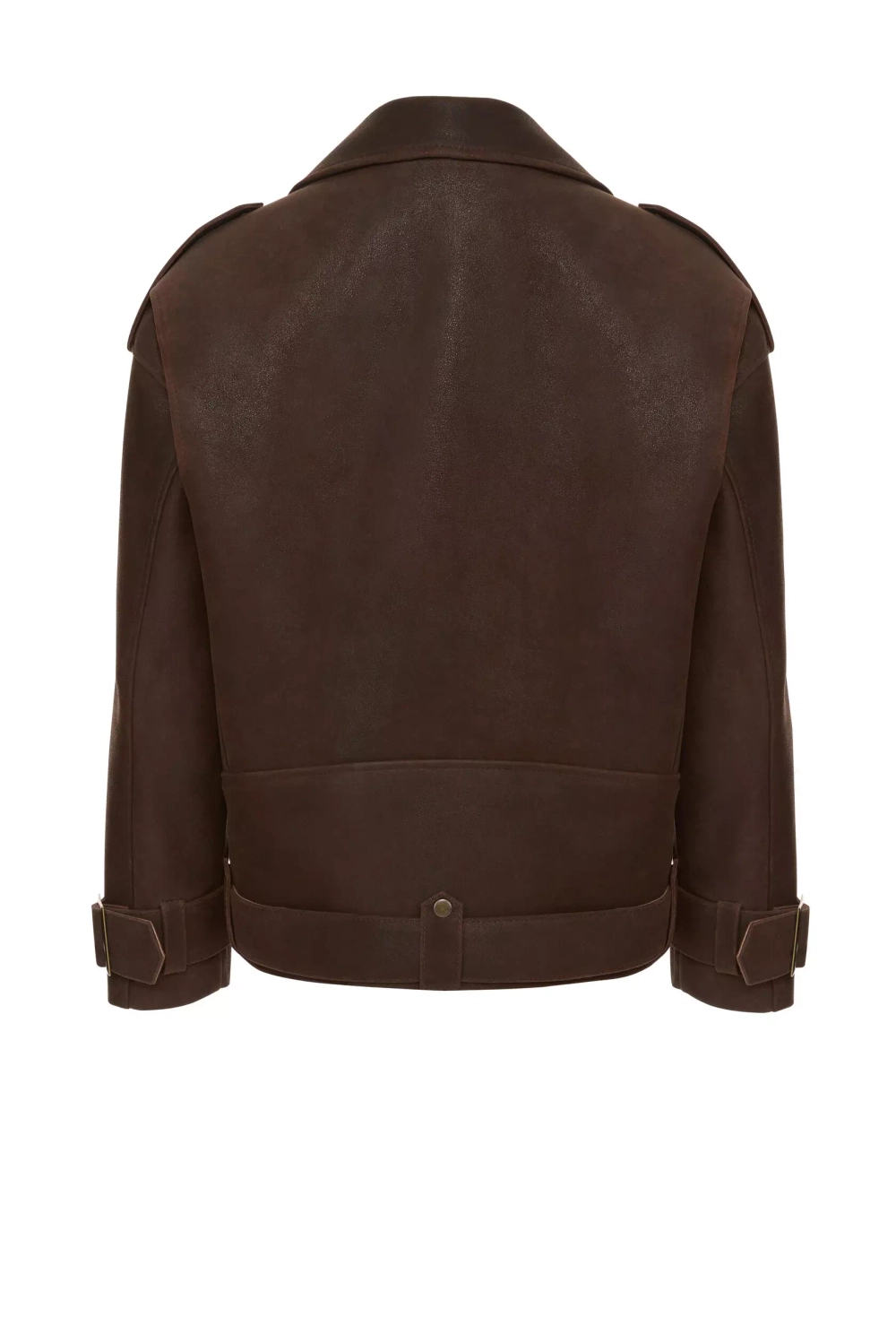 Косуха Oversize Vintage с ремешками, Коричневый