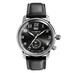 ZEPPELIN Piaget Collection Quartz Movement Men"s Watches Watch Black Dial Leather Strap