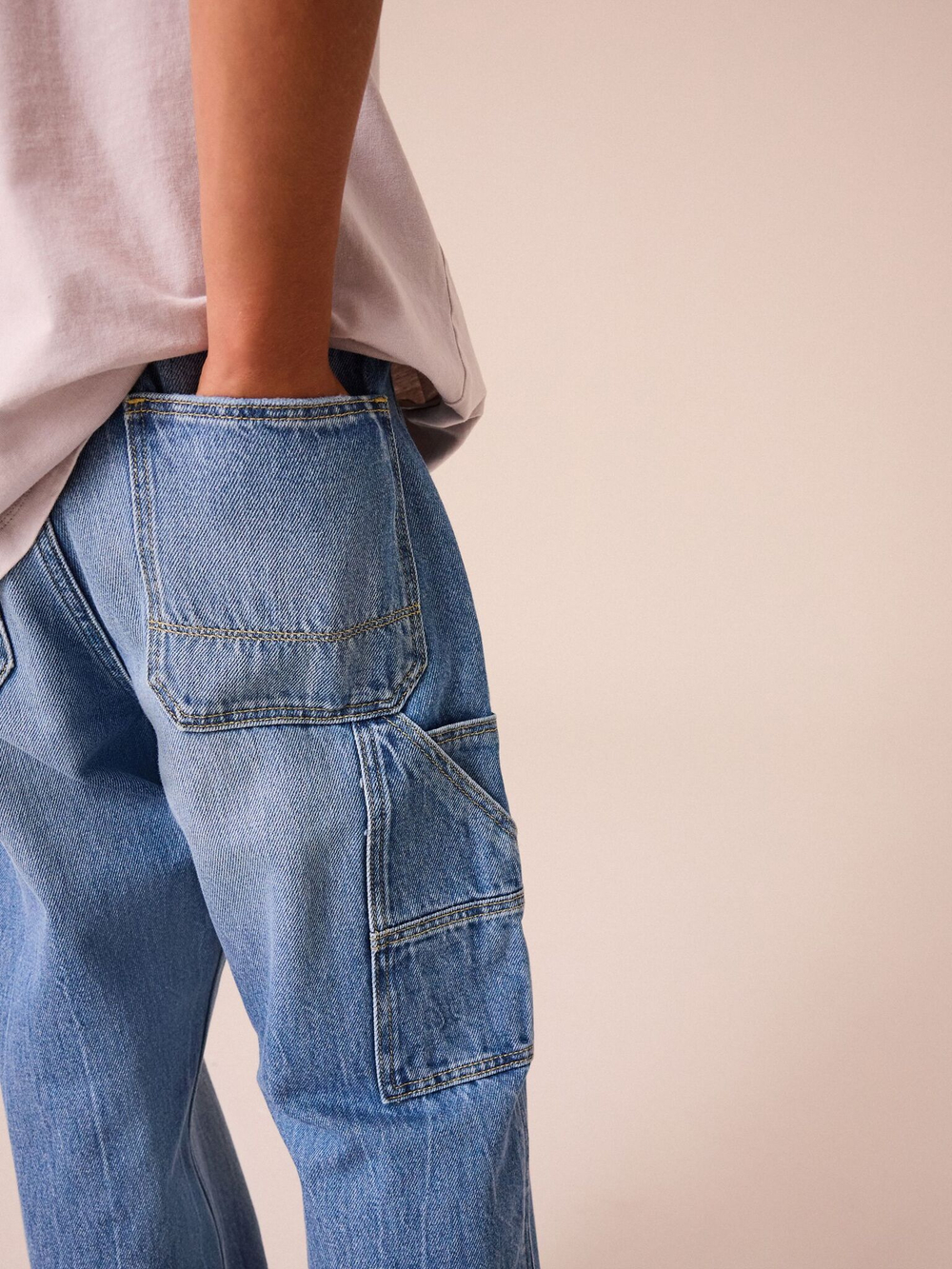 Джинсы для мальчика Next B47-948, Голубой