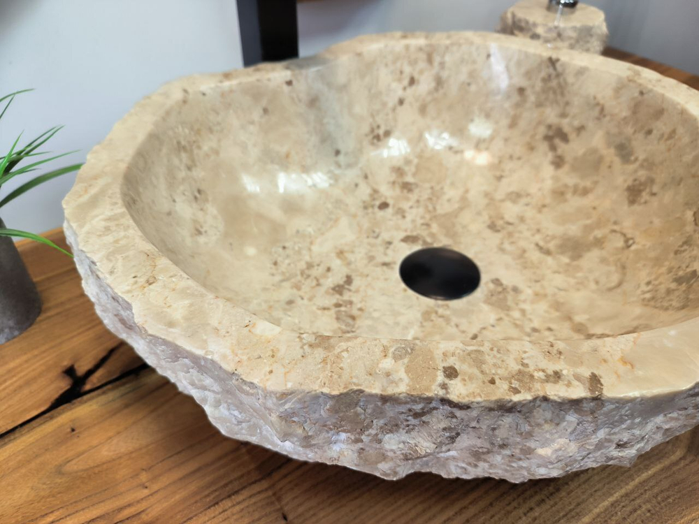 Раковина из мрамора Erozy Cream EM-65670 48х44х15 из натурального камня