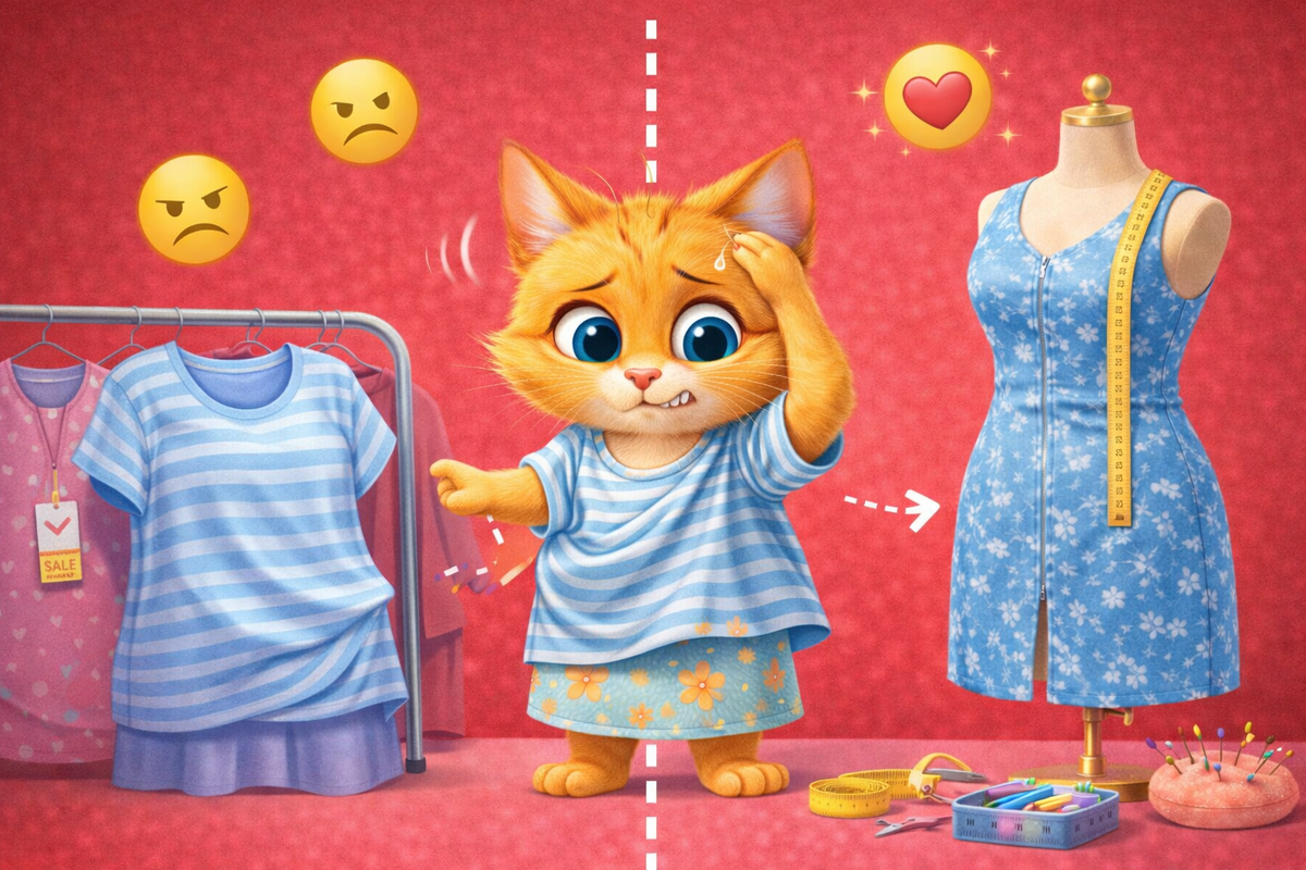 Индивидуальный пошив одежды: почему фабричное платье «почти подходит», а изделие на заказ сидит идеально