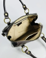 Женская сумка-саквояж из натуральной кожи vitello tamponato