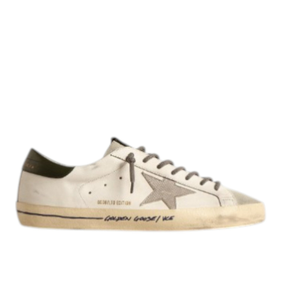 Кеды Мужские Super-Star LTD with croc-print star and green heel tab