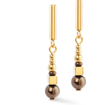 Серьги Coeur de Lion Brown 4312/21-1100