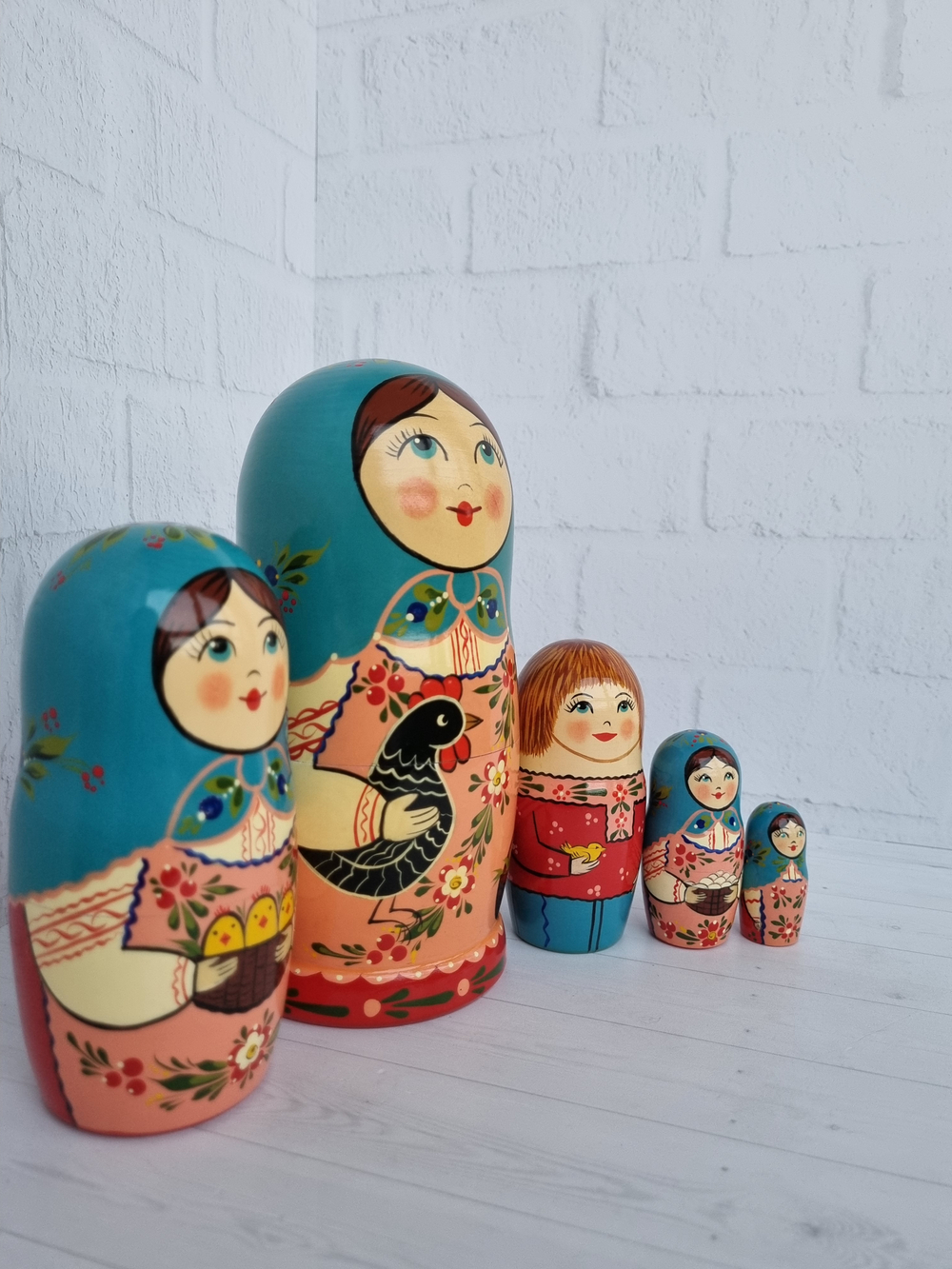 Матрешка "с курочкой" традиция 5мест