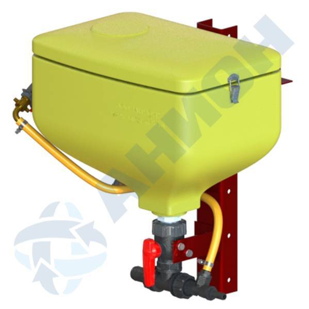 Миксер 35 л в сборе для жидких концентратов, без горловины (петли слева) Анион 35 л.(580x385x615см;желтый) - арт.559581