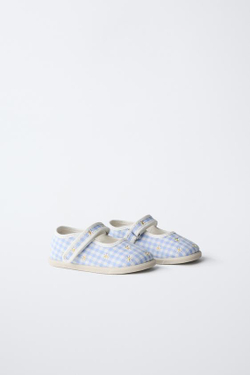 ZARA ТУФЛИ МЭРИ-ДЖЕЙН С ВЫШИВКОЙ И ЭФФЕКТОМ БОСОЙ СТОПЫ, РАЗНОЦВЕТНЫЙ