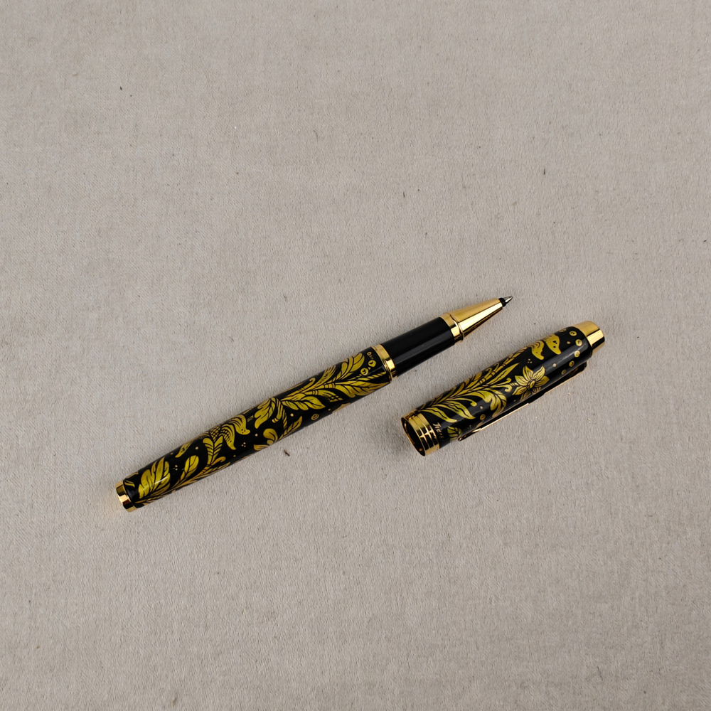 Ручка расписная Паркер "Золотые цветы"