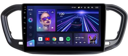 Магнитола для Lada Vesta NG 2023+ (ШГУ, рамка черная матовая 9) - Teyes CC3L на Android 10, 8-ядер, CarPlay, 4G SIM-слот