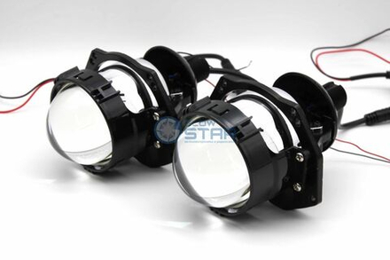 Светодиодные билед модули Aozoom A16 Bi-Led, 3.0 дюйма, крепление 3R и под гайку, драйвер внешний (комплект, 2шт)