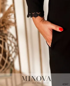 Платье 1073Б-чёрный Minova