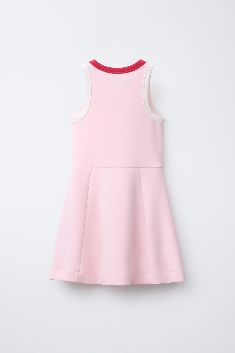 ZARA КОНТРАСТНОЕ ПЛАТЬЕ ИЗ СМЕСОВОГО МОДАЛА, РОЗОВЫЙ