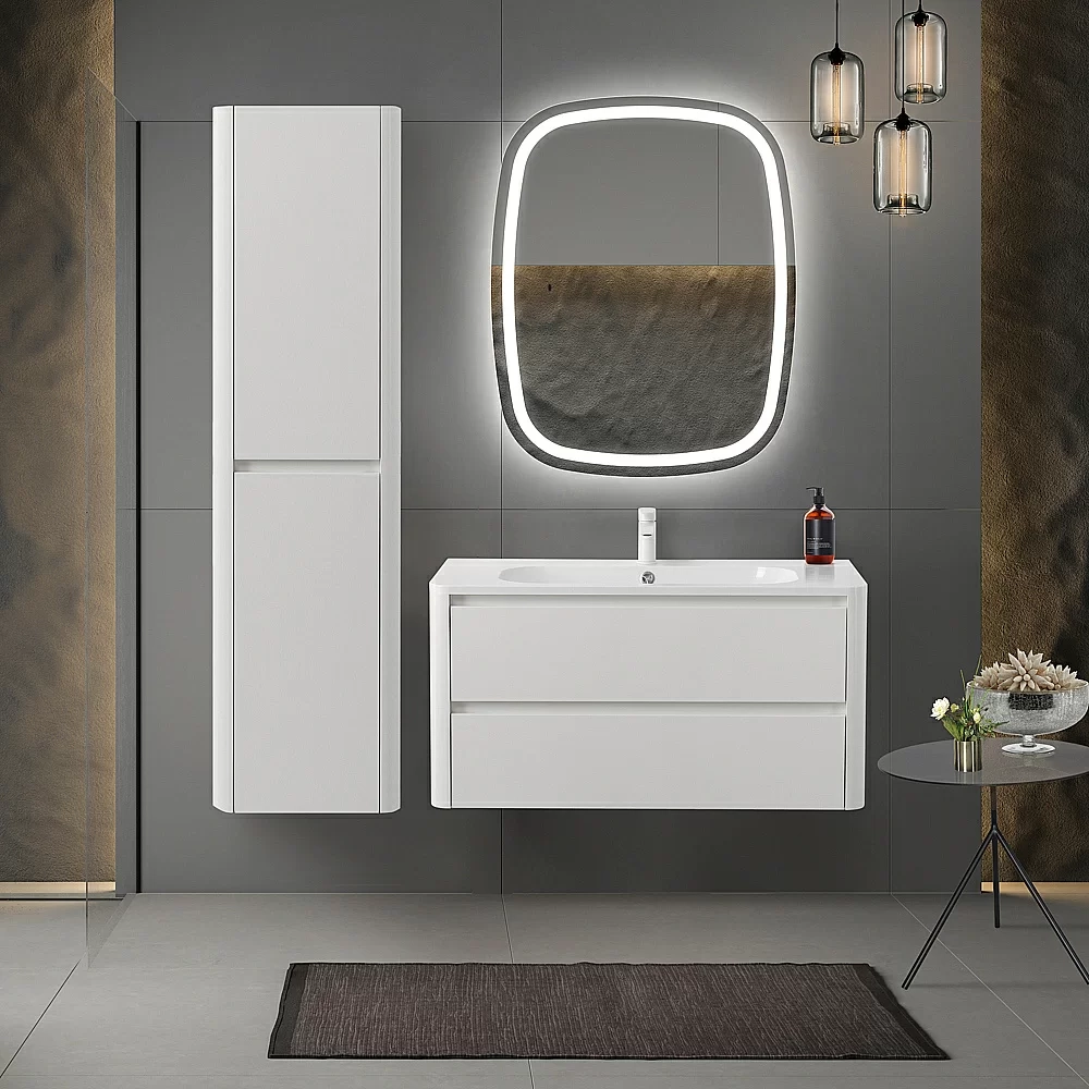 Тумба с раковиной Cezares RELAX 100 Bianco Lucido