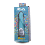 Голубой мини-вибратор 12,5см ToyFa Dolce Owen 591005