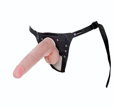 Фаллоимитатор на поясе Harness - 22,5 см. (Цвет: телесный)