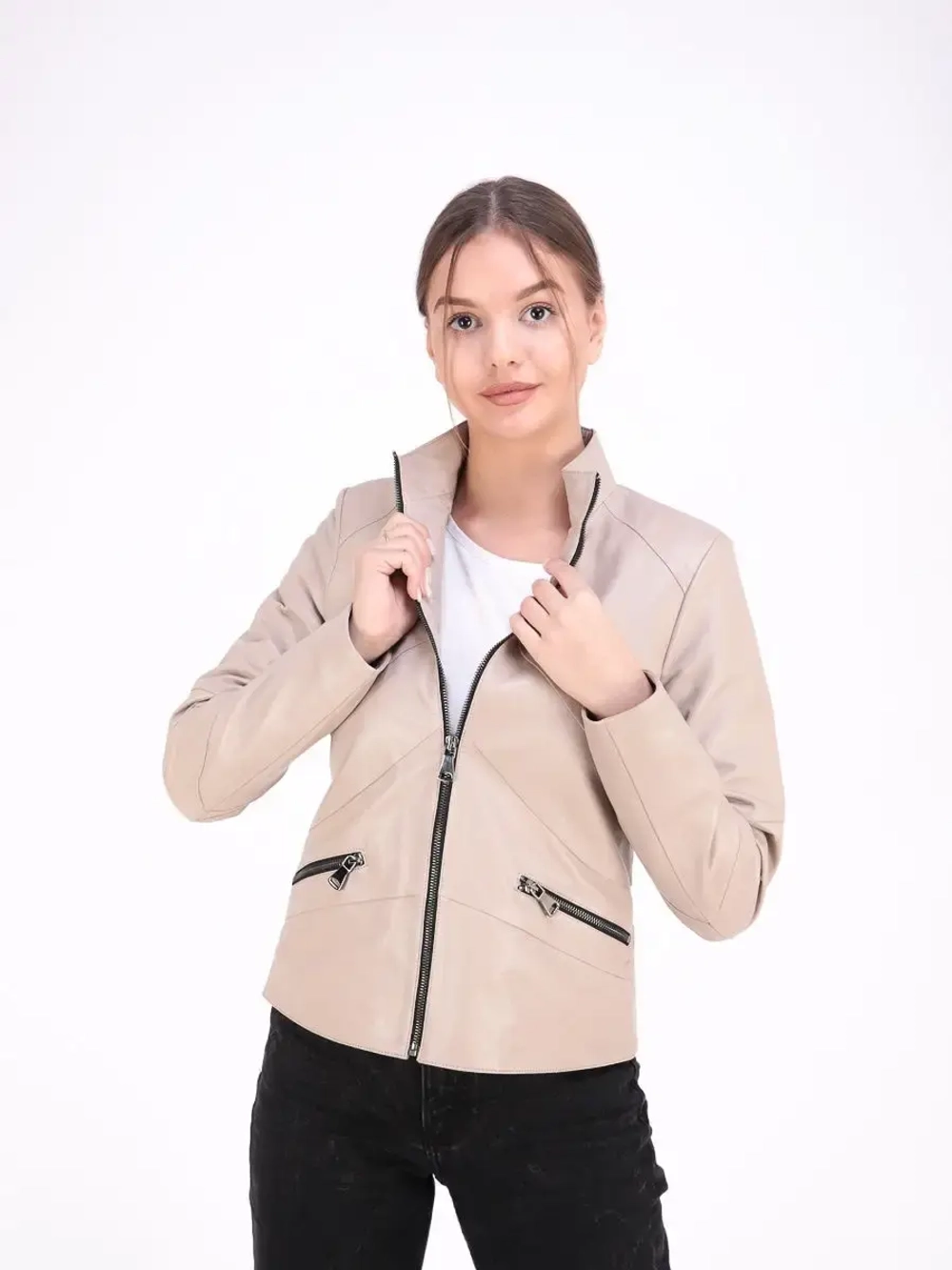 Куртка женская из натуральной кожи