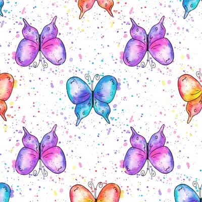 Акварельные бабочки