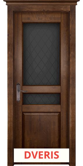 Межкомнатная дверь из массива ольхи Валенсия ПО (Античный Орех)