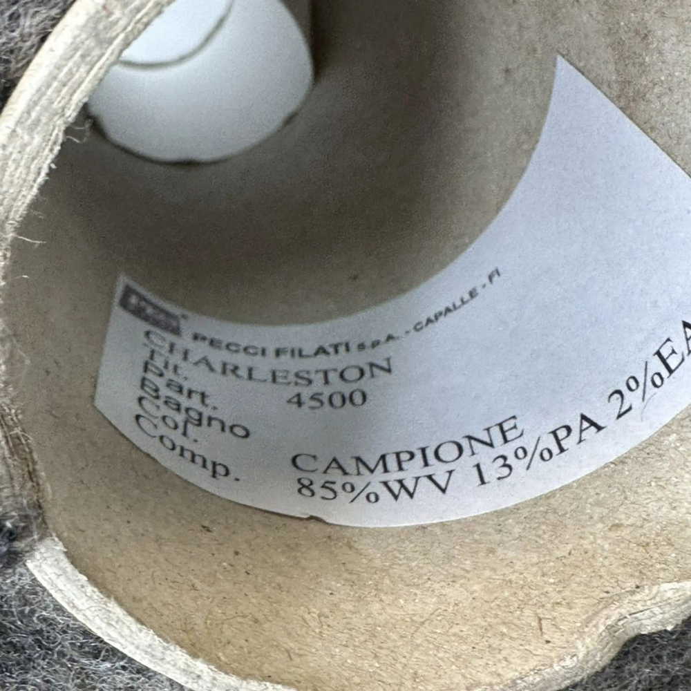 CHARLESTON - Pecci Filati, 85% меринос экстрафайн, 13% нейлон, 2% эластан; 450м/100гр; col.Campione, цвет: песочно-графитовый меланж