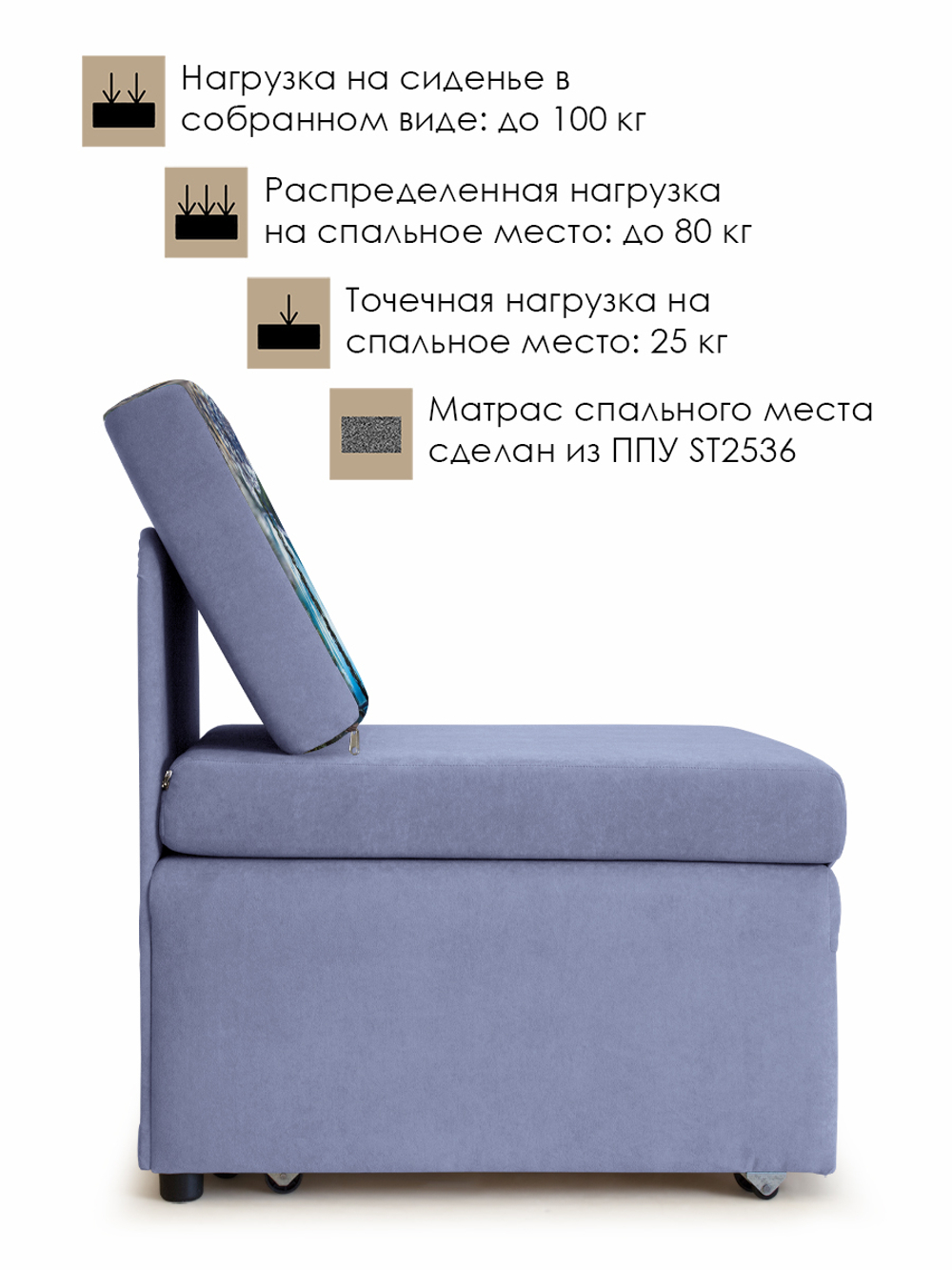 Кресло-кровать "Миник", купон Пейзаж