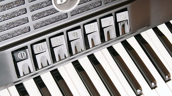 JH2008D-B Аккордеон 41/120/7+2, черный, с футляром, Aurus