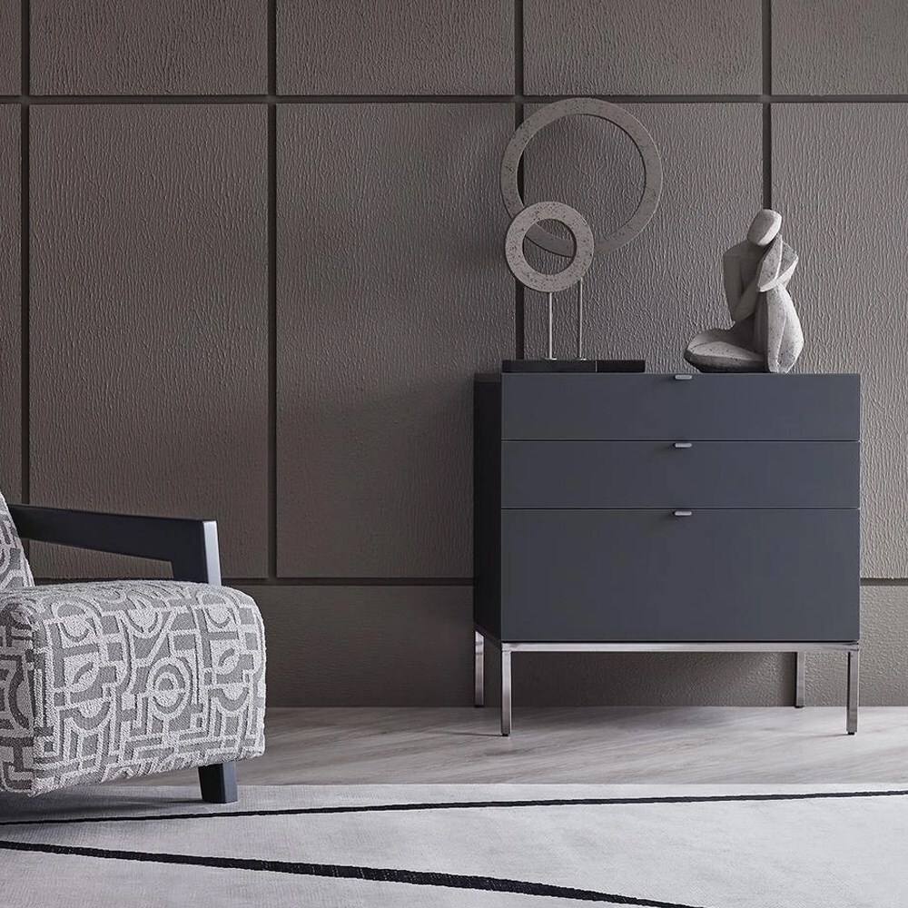 Комод с 3 ящиками черный ENZA HOME LEGATO EH59519