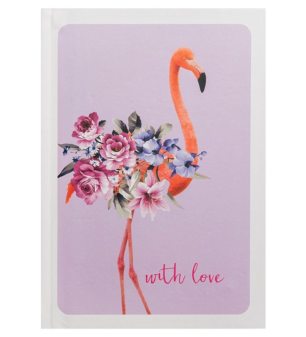 NB-64/2 Блокнот с ручкой «Фламинго» в коробке с замком