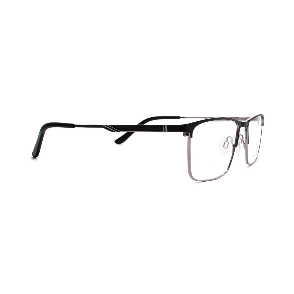 Оправа прямоугольная Rico Mirado 290 Grey черная матоваяя с серебром