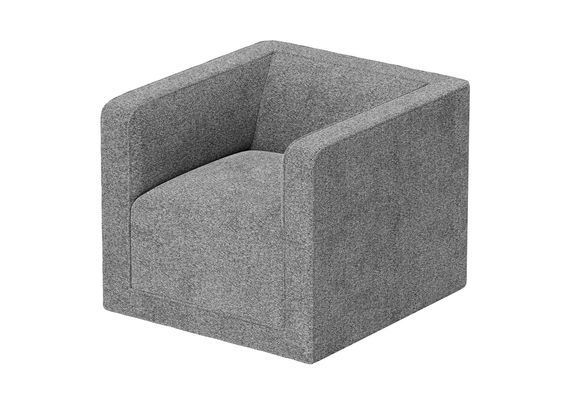 Кресло Cube (серый, рогожка)