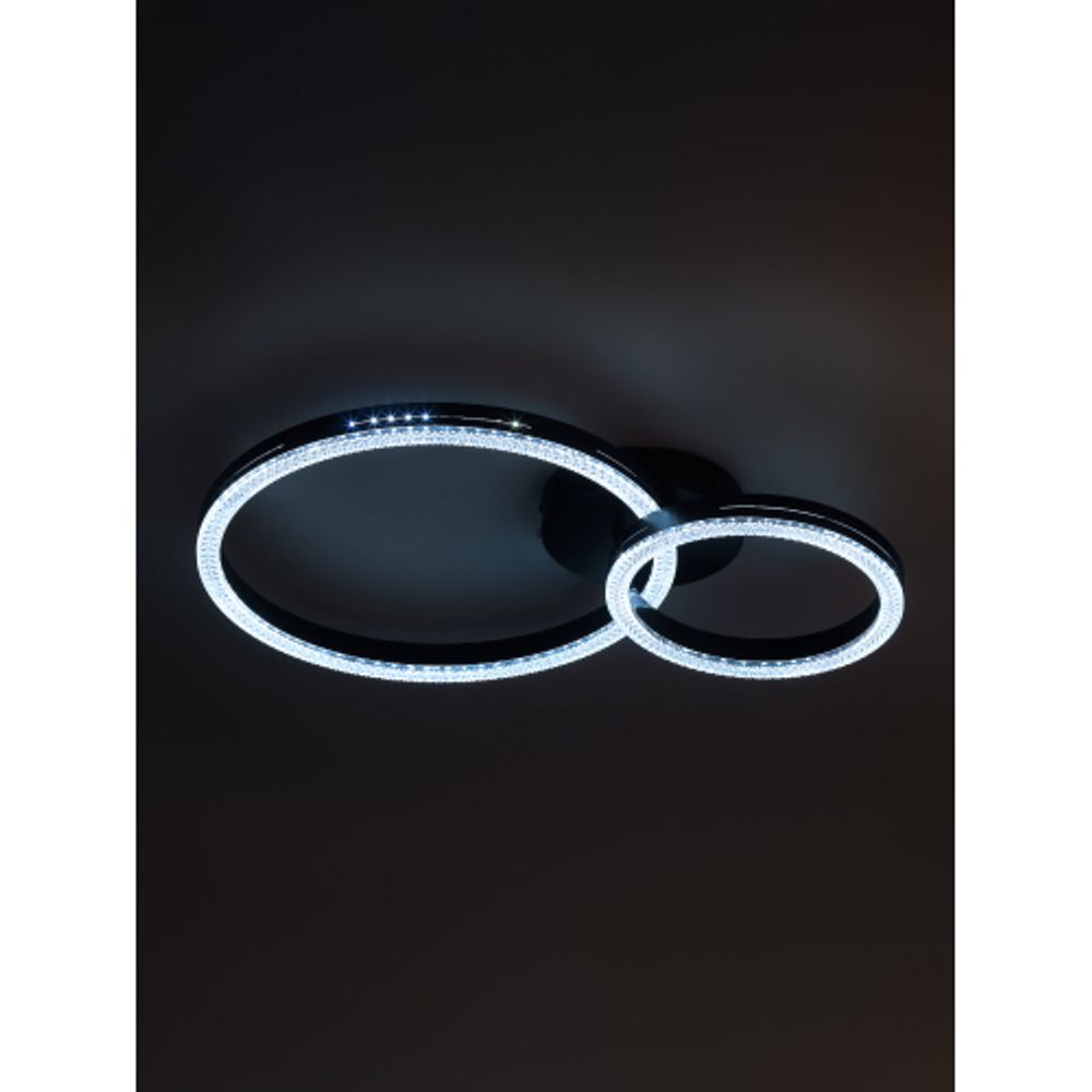 Светильник потолочный светодиодный ЭРА Модерн Bloom CLL-1-78W 3K-6K RC BK с ДУ черный | Светильники SPB-6 с ДУ