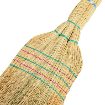Узбекский пятипрошивной трехлучевой веник из сорго (90-95 см) (Цвет: не задано)