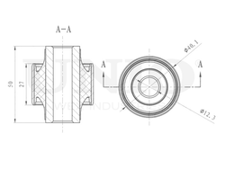 Сайлентблок заднего амортизатора UNIO RMP-20272