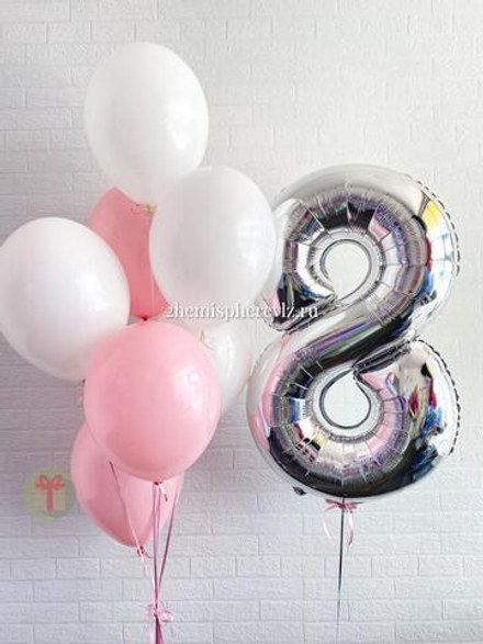 Набор шаров Pink and Silver