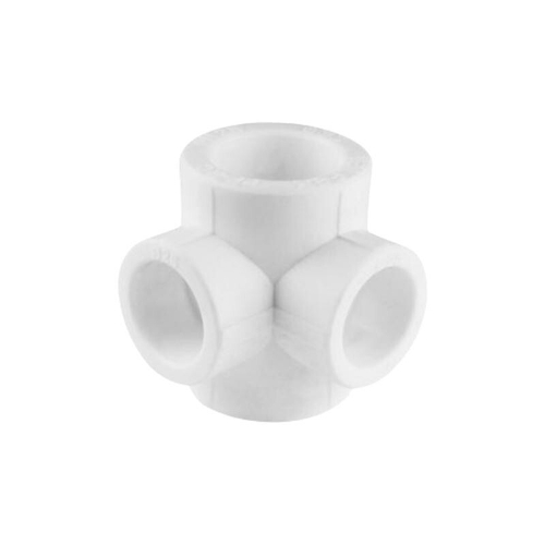 Крестовина ПП двухплоскостная 32-20 переходная, белая, Valfex