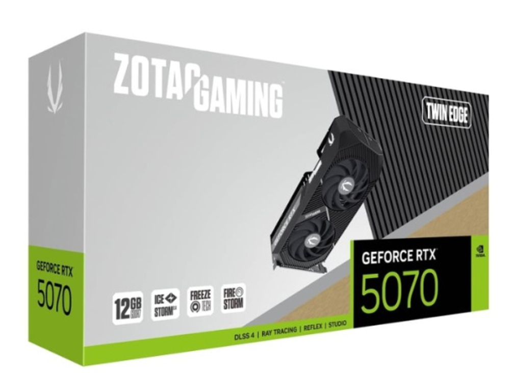 Видеокарта Zotac GeForce RTX 5070 TWIN EDGE (ZT-B50700E-10P)