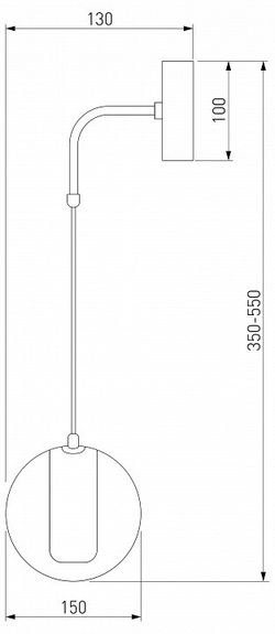 Бра Eurosvet Cobble 50258 LED дымчатый