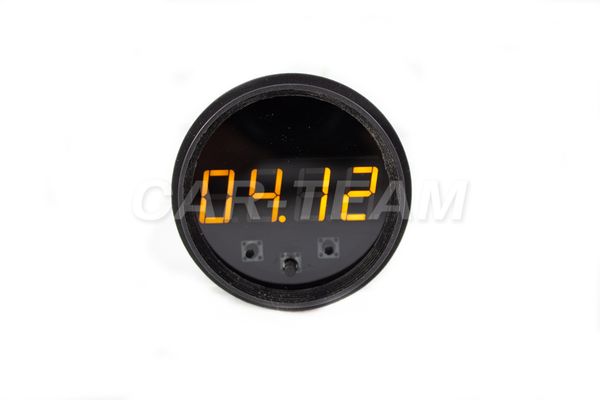 Электронные часы с вольтметром и термометром на ВАЗ 2106, 2107 (желтая подсветка)