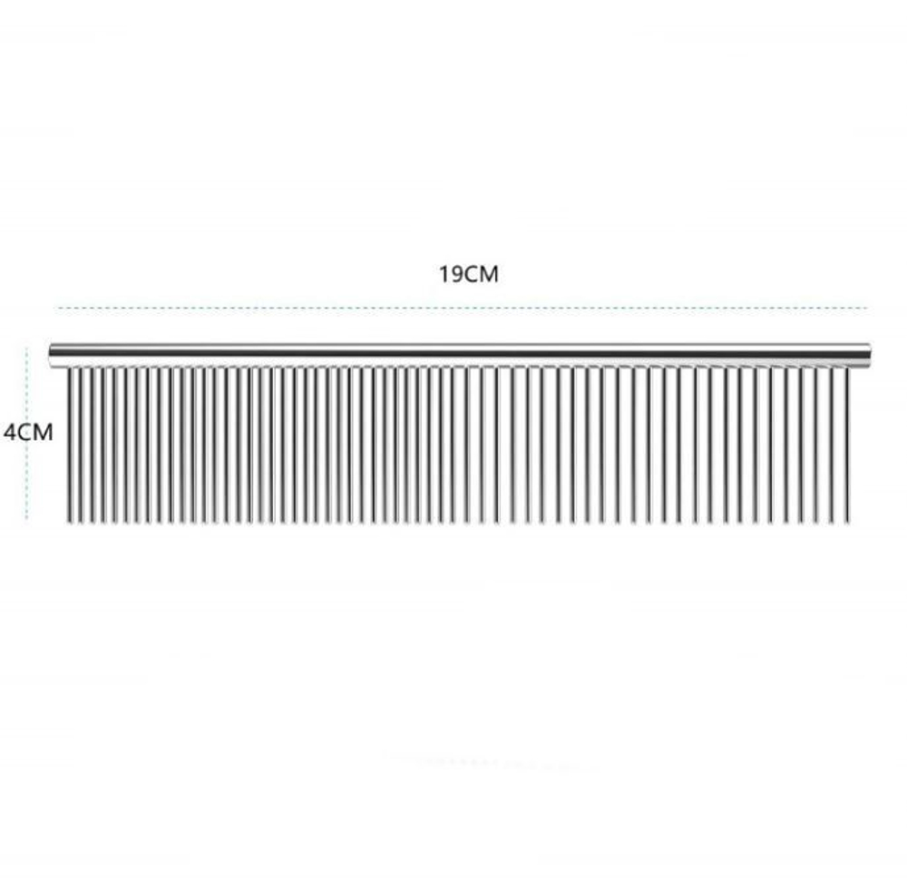 Nunbell Расческа для кошек и собак металлическая