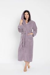 Халат женский махровый 4310 лиловый NUSA Турция