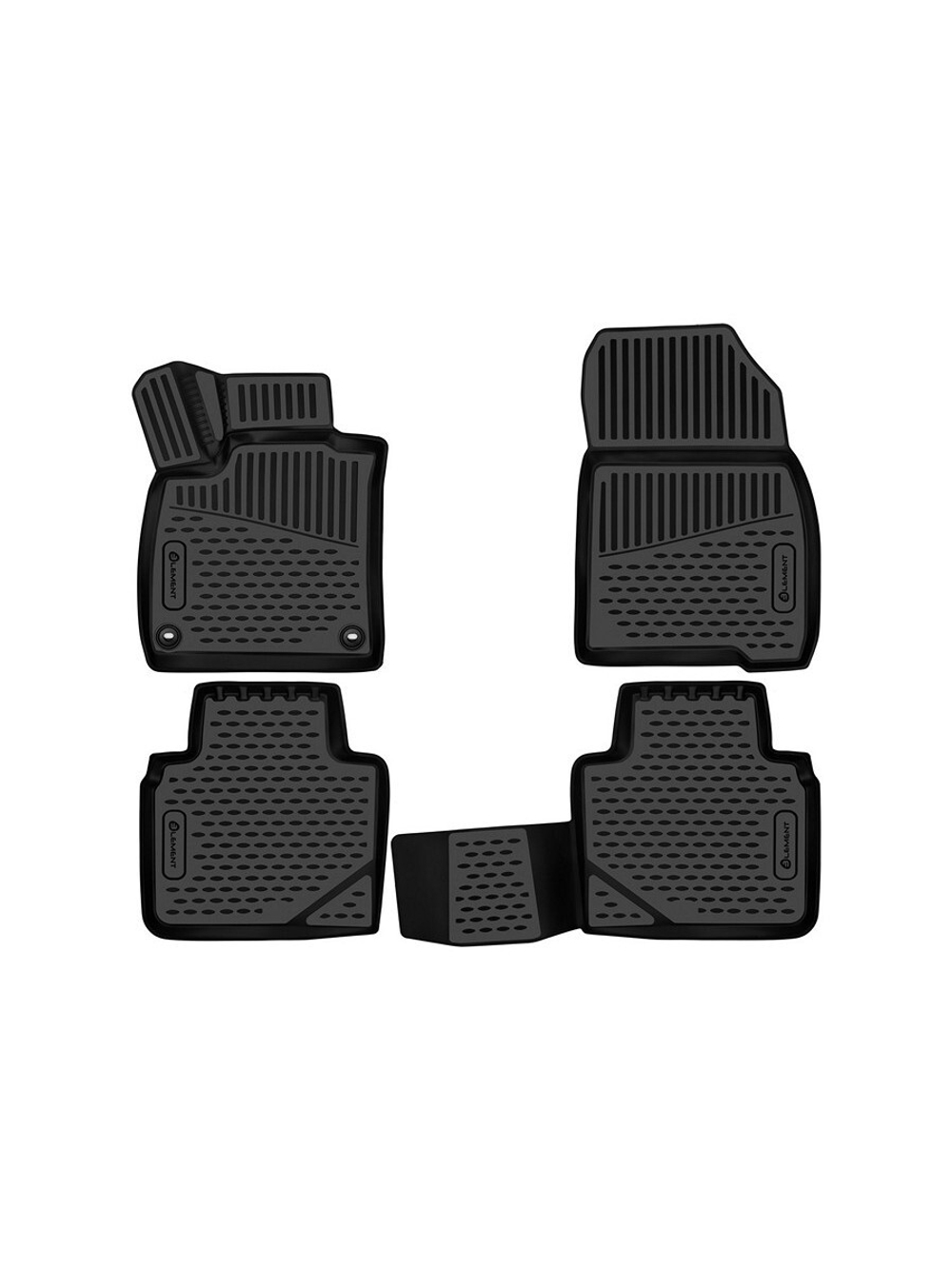 Коврики в салон для HONDA Accord 2023 - 4шт. (полиуретан) ELEMENT3DAN0680210K