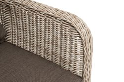 "Гляссе" диван трехместный из искусственного ротанга, цвет бежевый